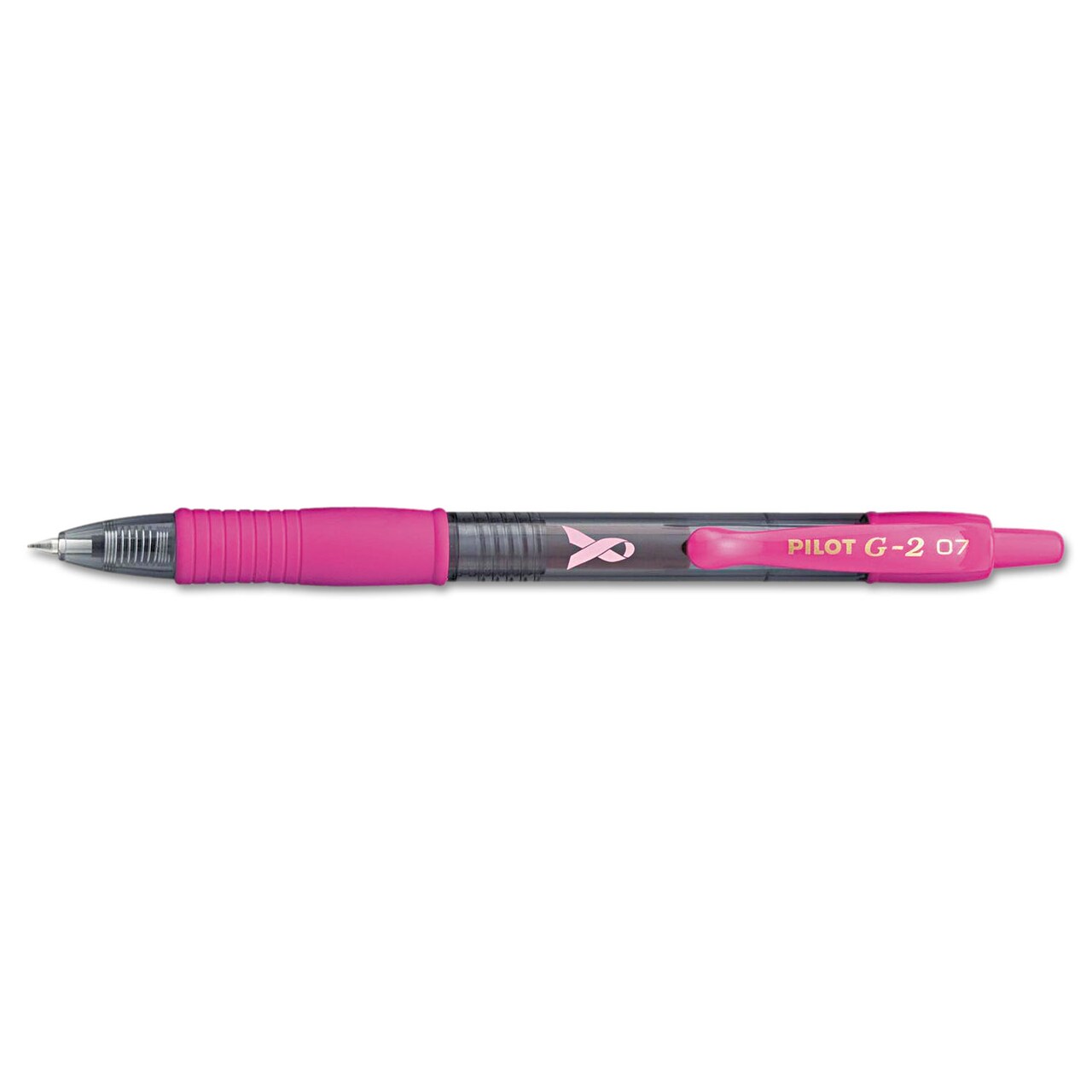 Pilot G2 Premium Pink Ribbon Retractable Gel Ink Pen Black Ink .7mm Dozen